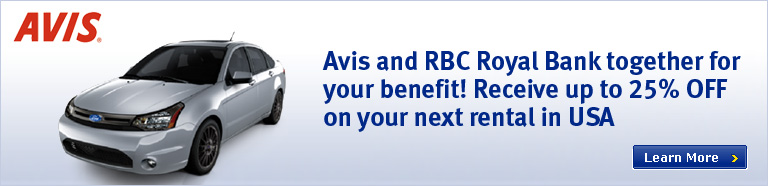 Avis and RBC Royal Bank together for your benefit!