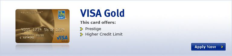 Visa Gold. This card offers: Prestige,  Higher credit limits. Apply Now.